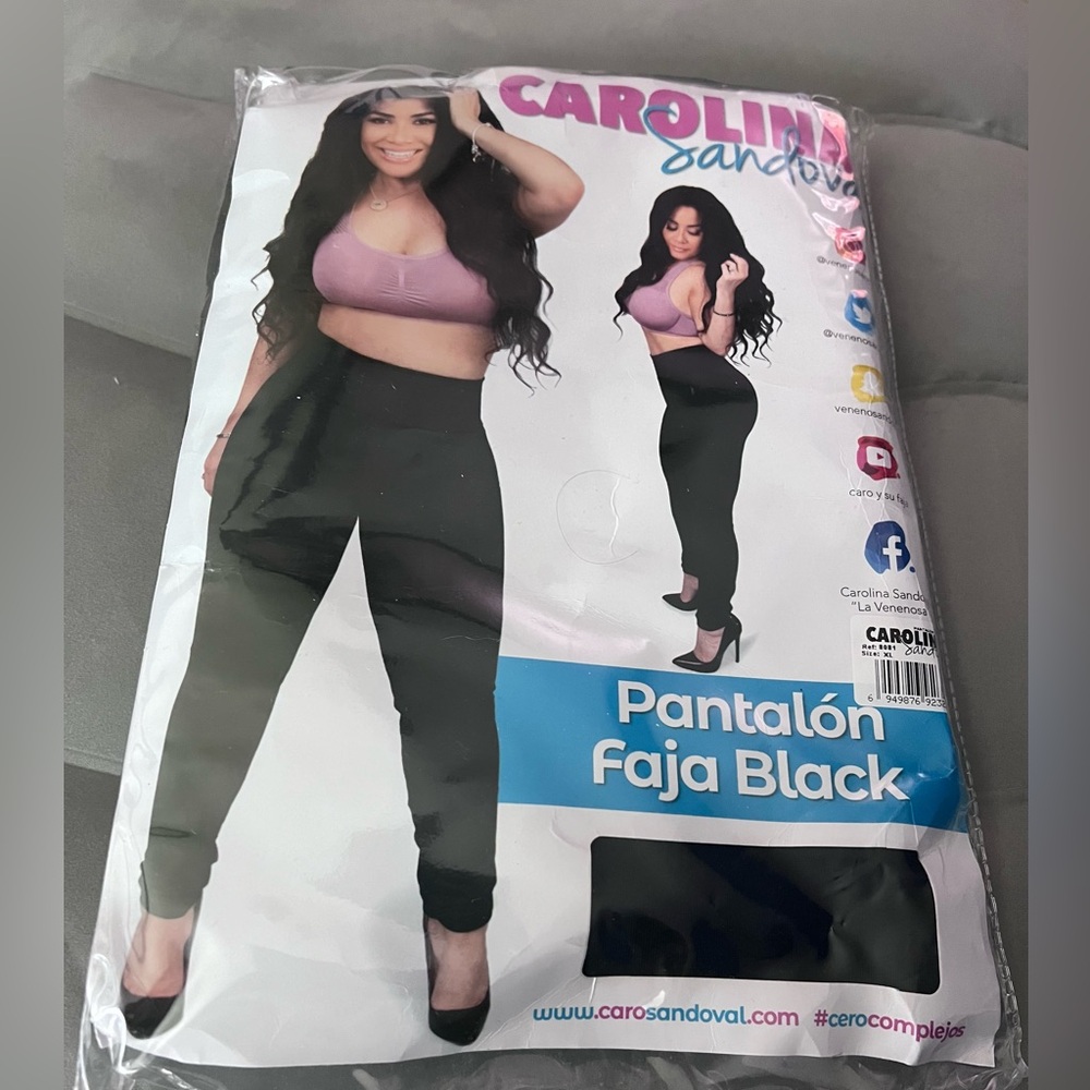 Pantalón FAJA Colombiano faja interior; Leggings; high waist; size XL in Black..